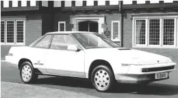  ??  ?? The futuristic XT coupè had a space invader style cockpit.