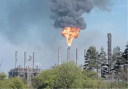  ??  ?? ExxonMobil has asked to postpone the operation to fit new flare tips at the Fife Ethylene Plant.