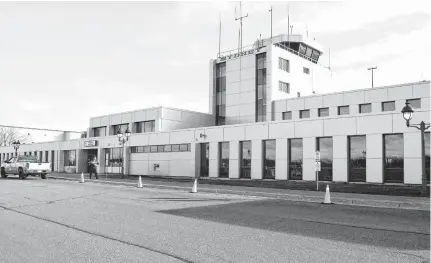  ?? SHARON MONTGOMERY • CAPE BRETON POST ?? The J.A. Douglas Mccurdy Sydney Airport will not have any air service as of Jan. 11.