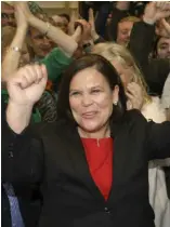  ?? KEYSTONE ?? Mary Lou McDonald vittoriosa