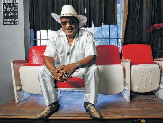  ?? Karen Warren / Houston Chronicle ?? If the weather cooperates, Archie Bell will return to the Continenta­l Club on Saturday, his 73rd birthday, for a free show.