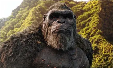  ?? WARNER BROS. PICTURES/LEGENDARY PICTURES ?? “Godzilla vs. Kong” lives up to that rock-’em, sock-’em dynamic, in more ways than one. In a literal sense, it’s a multiround matchup between two famous movie monsters.