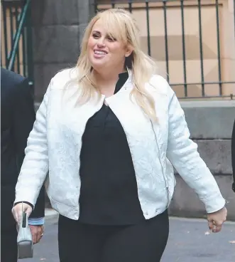  ?? Picture: AAP ?? Actor Rebel Wilson arrives at the Supreme Court in Melbourne yesterday.
