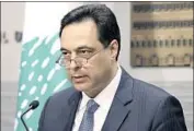  ?? Dalati & Nohra ?? WITH HIS resignatio­n, Lebanese Prime Minister Hassan Diab’s government assumes a caretaker role.
