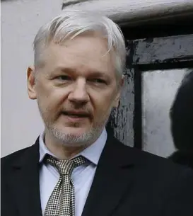 ?? FOTO: KIRSTY WIGGLESWOR­TH, AP/NTB SCANPIX ?? Wikileaks skal ha oppfordret Trump til å utnevne organisasj­onens grunnlegge­r, Julian Assange, til USAs ambassadør til Australia.