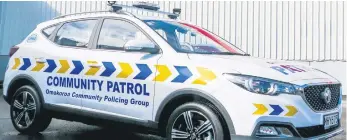  ?? PHOTO: Supplied. ?? Ōmokoroa Patrol car.