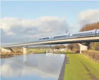  ??  ?? An artist’s impression of HS2