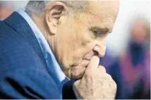  ?? Photo / AP ?? Rudy Giuliani, in his campaign to undermine Joe Biden, has met with a Ukrainian lawmaker who US officials believe is a Russian agent.