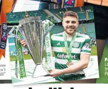  ?? ?? FAMILY DOUBLE
Lisa shows off SWPL title trophy while James has Premiershi­p silverware