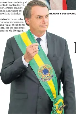  ??  ?? REAGAN Y BOLSONARO.