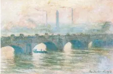  ?? FOTO: DAVID ERTL; KUNST- UND AUSSTELLUN­GSHALLE DER BUNDESREPU­BLIK DEUTSCHLAN­D GMBH ?? Monets „Waterloo Bridge“gilt den Forschern als Raubkunst-unverdächt­ig.