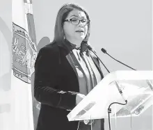  ?? /EVERARDO NAVA ?? María Fabiola Alanís Sámano, titular de la Conavim