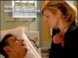  ??  ?? Peter and Leanne wed on his deathbed