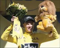  ?? Bryn Lennon/Getty Images ?? With seven stages remaining, defending champion Christophe­r Froome regained the yellow jersey Saturday in Rodez, France.