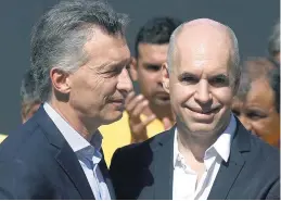  ?? ?? Larreta y Macri siguen disputándo­se la conducción del PRO.