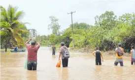  ?? CORTESÍA: ALEJANDRO GÓMEZ ?? Las intesas lluvias provocaron severas inundacion­es en Chiapas