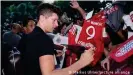  ?? ?? Robert Lewandowsk­i is one of the club's most popular players