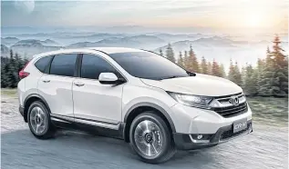  ??  ?? Honda Automobile Thailand yesterday rolled out the fifth-generation Honda CR-V for the Thai market, equipped with a 1.6L i-DTEC diesel turbo engine.