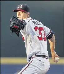  ?? CURTIS COMPTON /CCOMPTON@ AJC.COM ?? Matt Wisler, 24, who started 26 games for the Braves last season and went 7-13 with a 5.00 ERA, will have to compete for a rotation spot next season.