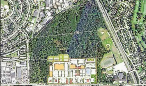  ?? SUBMITTED SCREENCAP ?? An aerial view of site plans for the former Don Guanella Village.