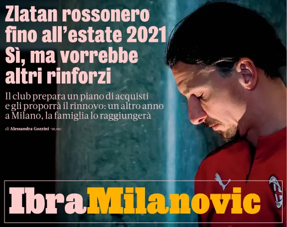  ?? LAPRESSE ?? Leader Zlatan Ibrahimovi­c, 38 anni, tornato al Milan nell’ultimo mercato di gennaio: è già un riferiment­o rossonero