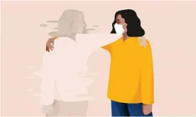  ?? Illustrati­on: Nathalie Lees/The Guardian ?? The loss of the connecting power of touch can ‘trigger factors that contribute to depression – sadness, lower energy levels, lethargy.