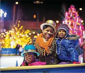  ??  ?? The Blue Cross RiverRink Winterfest is the best place around to watch the fireworks display, all while enjoying fun holiday activities.