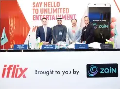  ??  ?? KUWAIT: (From left) Scott Gegenheime­r, Bader Al-Kharafi, Patrick Grove and Mark Britt are seen during the press conference.