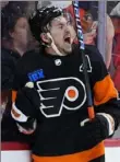  ?? Associated Press ?? Travis Konecny scored twice in Philadelph­ia’s win vs. Boston.