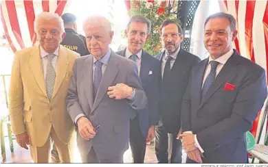  ?? REPORTAJE GRÁFICO: JOSÉ ÁNGEL GARCÍA ?? Francisco Herrero, José Luis Sánchez Domínguez, Luis Sánchez Manzano, Fernando Doval y Manuel de la Cruz.