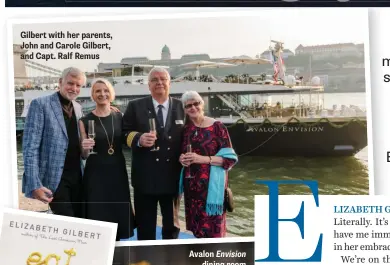  ??  ?? Gilbert with her parents, John and Carole Gilbert, and Capt. Ralf Remus