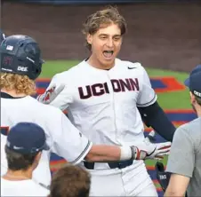  ?? University of Connecticu­t Athletics ?? Kyler Fedko and his Connecticu­t teammates had plenty to celebrate as they captured the Big East championsh­ip this season.