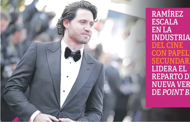  ??  ?? 1 II SÉPALO. Édgar Ramírez es un actor venezolano, de cine y televisión. Tiene 38 años, no está casado ni tiene hijos.
2 II ELENCO. Ericson Core, director del filme, junto a los actores Luke Bracey, Teresa Palmer y Édgar Ramírez.
3 II DATO. Po
int...