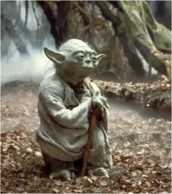  ??  ?? Maître Yoda (L’Empire contre -attaque).