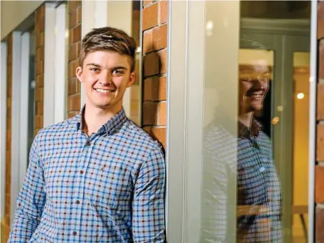  ?? USQ Photograph­y Photos: ?? HIGH ACHIEVER: Mechanical engineerin­g student Lachlan Noller was named the USQ All Rounder at Wednesday night’s student awards.