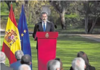  ?? ÁNGEL DE ANTONIO ?? El Rey, ayer en el Día Europeo de las Víctimas del Terrorismo