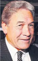  ??  ?? Winston Peters... ‘backing leave’