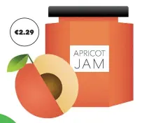  ?? ?? €2.29 4 tbsp apricot jam