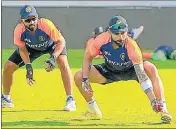  ??  ?? Virat Kohli during a training session on Wednesday.