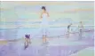  ??  ?? Moacyr Nunes - Praia de Pitangueir­as - óleo sobre tela com textura