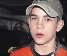  ?? BERND FRANKE
THE ST. CATHARINES STANDARD ?? Donny Lampman, 14, of Vineland is in his second season racing 8-cylinder stock cars.