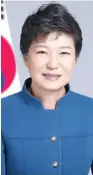  ??  ?? South Korea’s President Park Geun Hye.