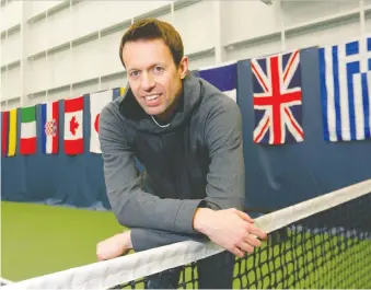  ?? DARREN MAKOWICHUK ?? Retired Canadian tennis great Daniel Nestor, honorary tournament chairman of the 2020 Calgary National Bank Challenger, likes what he sees from the country’s top current performers.