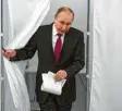 ?? Foto: dpa ?? Wladimir Putin hat gewählt.