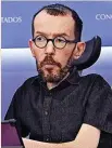  ?? ?? El portavoz ‘morado’ en el Congreso, Pablo Echenique.