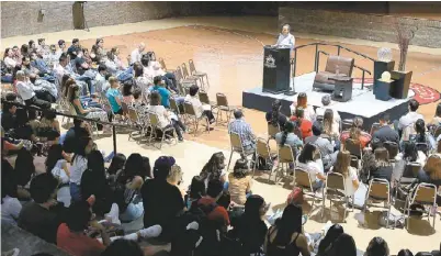  ?? MANUEL GUADARRAMA ?? Presentan primera actividad formal con la comunidad universita­ria .