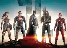  ??  ?? Wonder woman, Cyborg, Batman, Aquaman y Flash.