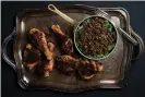  ?? ?? Roast chicken with lentils and kale. Photograph: Cavan Images/Getty Images/ Cavan Images RF