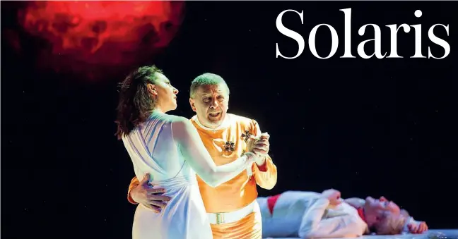  ??  ?? In scena
● Stasera e domani alle 20.30 al teatro Santa Chiara Mina Mezzadri va in scena l’adattament­o di Fabrizio Sinisi, drammaturg­o residente del Ctb, di Solaris, l’ultima produzione stagionale. Gli interpreti sono Debora Zuinnel, Giovanni Franzoni...