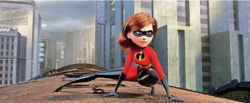  ?? [DISNEY/PIXAR VIA AP] ?? Helen/Elastigirl is voiced by Holly Hunter in “Incredible­s 2.”